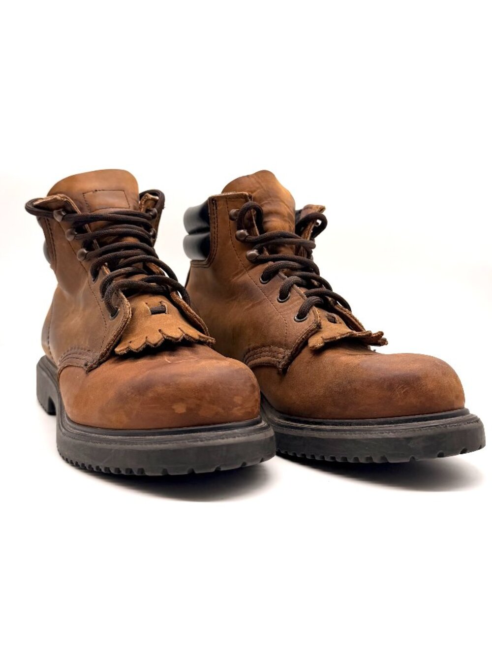 Red Wing 1607 Kiltie Moc Toe Boots Brown Leather Mens 9B USA